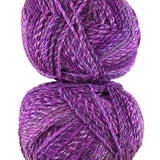 A colorful skein of James C. Brett Marble Chunky yarn