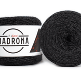 A phot of two dark charcoal skeins of Madrona