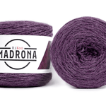A photo of two skeins of purple Madrona