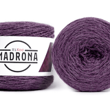 A photo of two skeins of purple Madrona