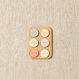 Cocoknits Colorful Magnet Set on linen background