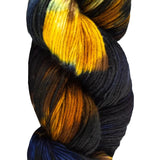 Manos Del Uruguay Maxima yarn color black and yellow