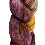 Manos Del Uruguay Maxima yarn color purple and yellow