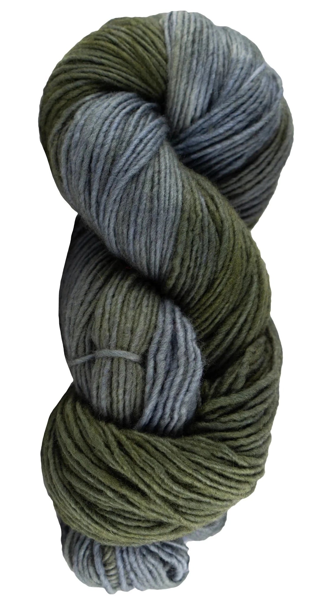 Manos Del Uruguay Maxima yarn color gray and green