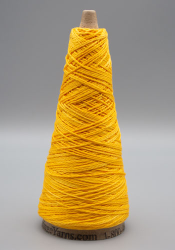 Lunatic Fringe Yarns 5/2 Tubular Spectrum Cones 1.5oz color yellow
