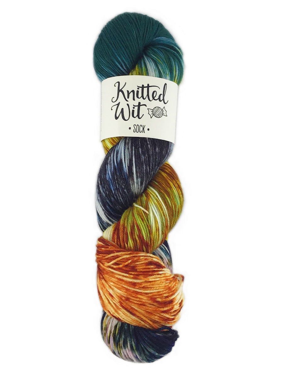 Rocky Mountain National Park inspired skein of yarn from Knitted Wit