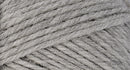 A close-up photo of a gray sample of Nature Spun yarn