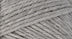 A close-up photo of a gray sample of Nature Spun yarn