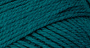 A close-up photo of a teal sample of Nature Spun yarn