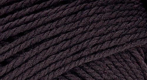 A close-up photo of a brown sample of Nature Spun yarn