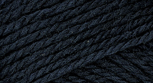 A close-up photo of a blue sample of Nature Spun yarn