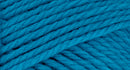 A close-up photo of a blue sample of Nature Spun yarn