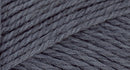 A close-up photo of a gray sample of Nature Spun yarn