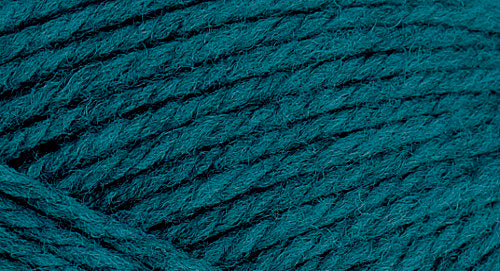 A close-up photo of a blue sample of Nature Spun yarn
