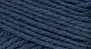 A close-up photo of a blue sample of Nature Spun yarn