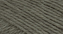A close-up photo of a gray sample of Nature Spun yarn