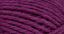 A close-up photo of a purple sample of Nature Spun yarn