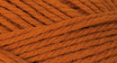 A close-up photo of an orange sample of Nature Spun yarn
