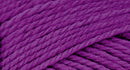 A close-up photo of a purple sample of Nature Spun yarn