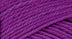 A close-up photo of a purple sample of Nature Spun yarn