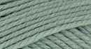 A close-up photo of a green sample of Nature Spun yarn