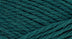 A close-up photo of a teal green sample of Nature Spun yarn
