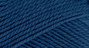 A close-up photo of a blue sample of Nature Spun yarn