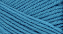 A close-up photo of a blue sample of Nature Spun yarn