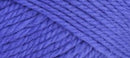 A close-up photo of a blue sample of Nature Spun yarn