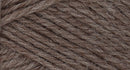 A close-up photo of a natural brown sample of Nature Spun yarn