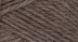 A close-up photo of a natural brown sample of Nature Spun yarn