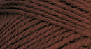 A close-up photo of a brown sample of Nature Spun yarn