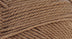 A close-up photo of a brown sample of Nature Spun yarn