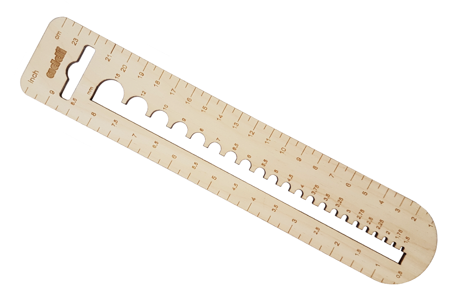 AddiCalibro Needle Gauge Set, ruler