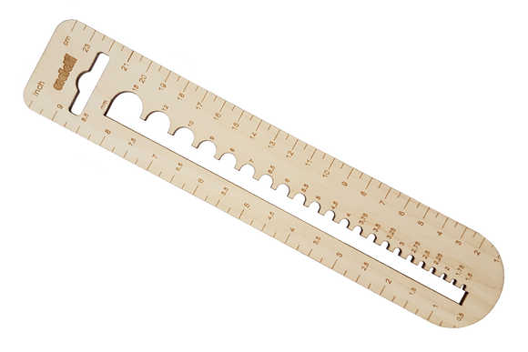 AddiCalibro Needle Gauge Set, ruler
