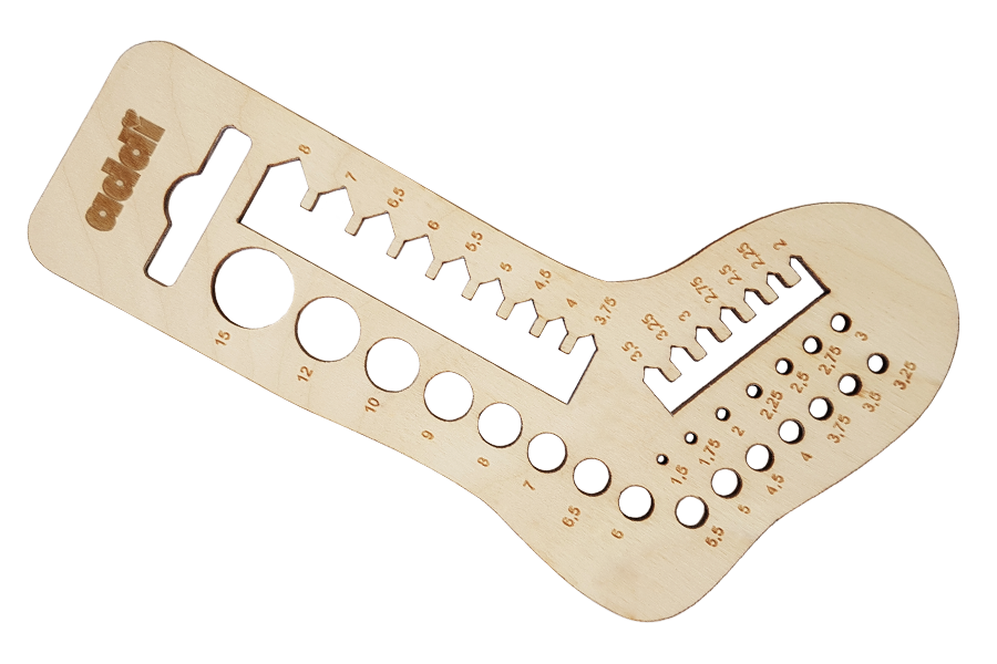 AddiCalibro Needle Gauge Set, sock