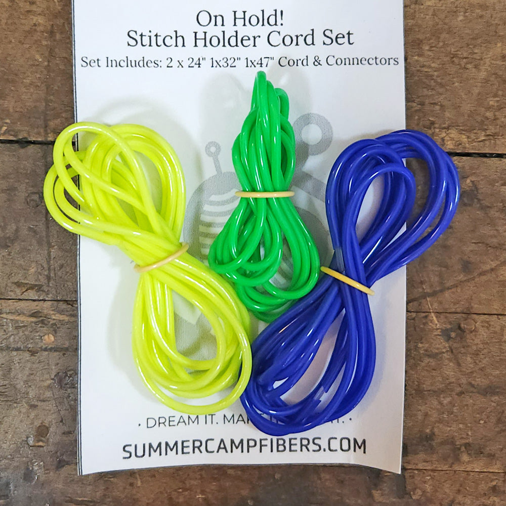 On Hold! Stitch Holder Cords color Green/Blue/Yellow