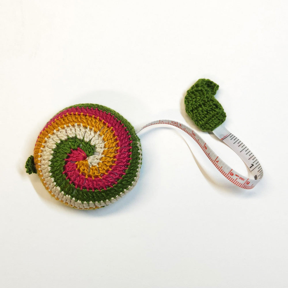 Paradise Crochet Tape Measure Pinwheel