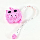 Paradise Crochet Tape Measure pig