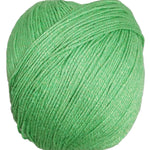 A skein of Universal Bamboo Pop green yarn - Clover 109