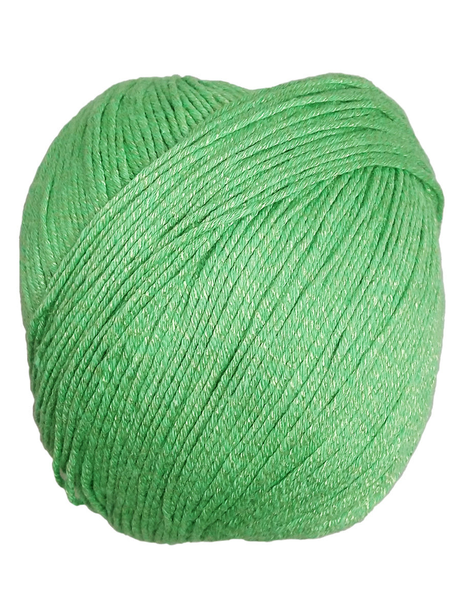 A skein of Universal Bamboo Pop green yarn - Clover 109