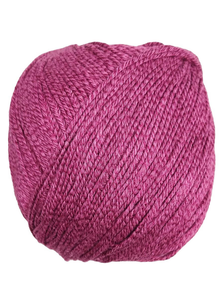 A skein of Universal Bamboo Pop yarn - True Red 137