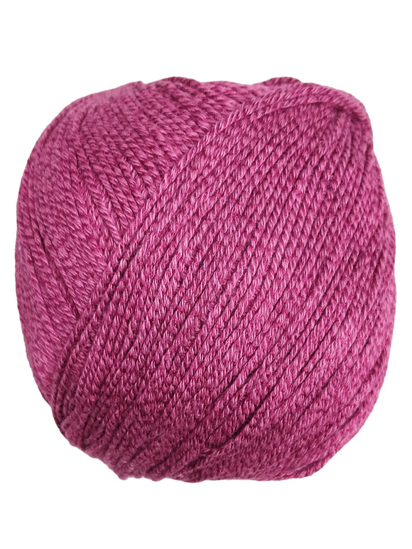 A skein of Universal Bamboo Pop yarn - True Red 137