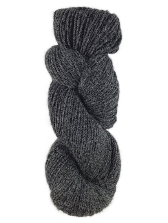 Skein of alpaca yarn color black