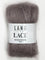 A photo of a cocoa (light brown) skein of Lang Lace yarn.
