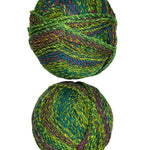 A colorful skein of James C. Brett Marble Chunky yarn