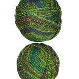 A colorful skein of James C. Brett Marble Chunky yarn