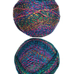 A colorful skein of James C. Brett Marble Chunky yarn