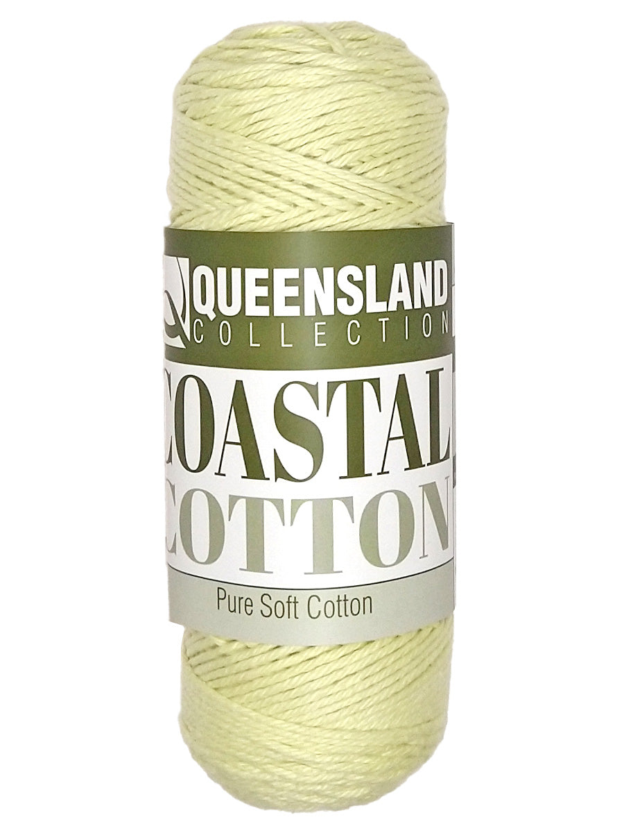 A photo of a skein of celadon Coastal Cotton Cotton Yarn