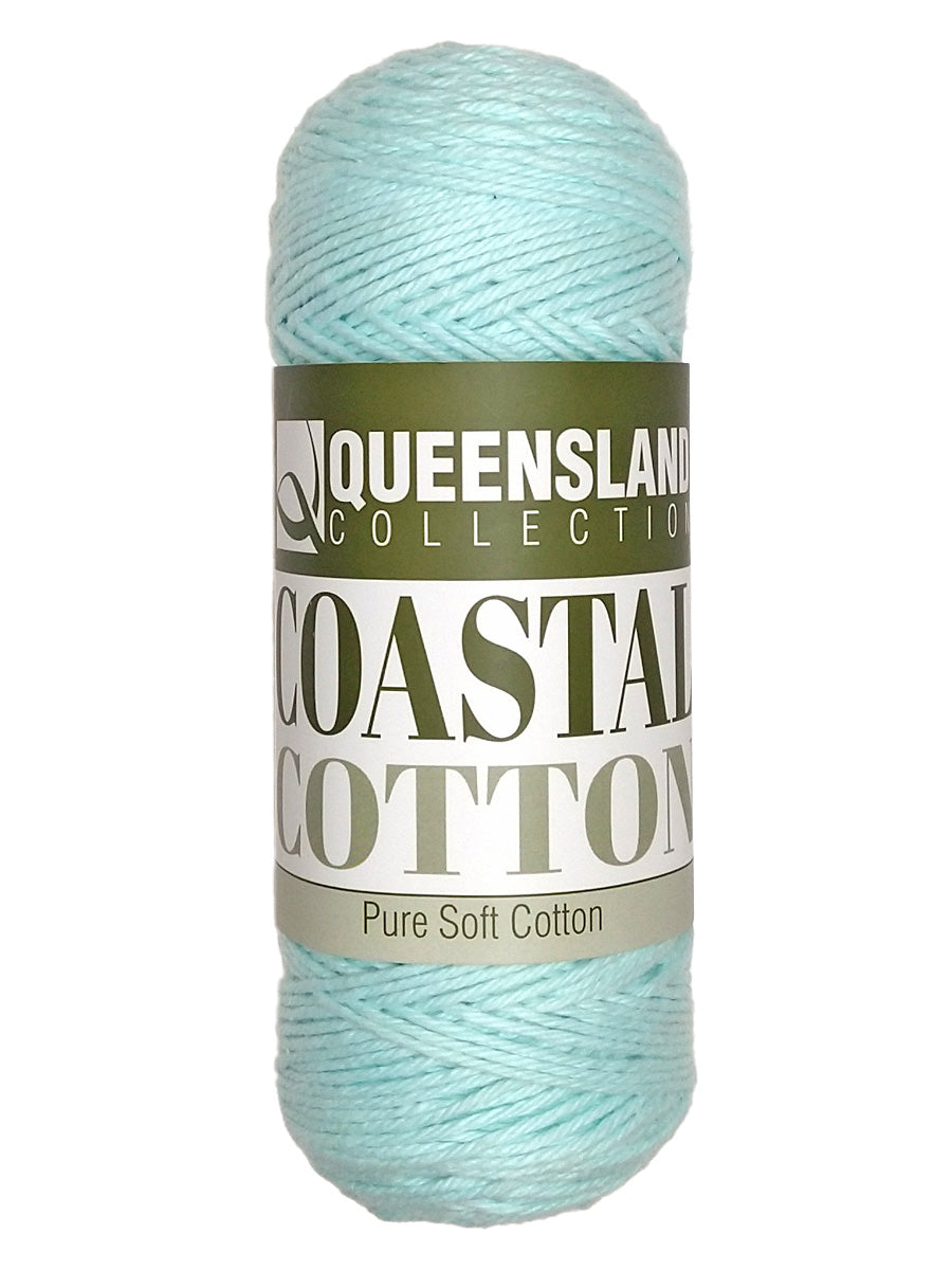 A photo of a skein of celeste Coastal Cotton Cotton Yarn